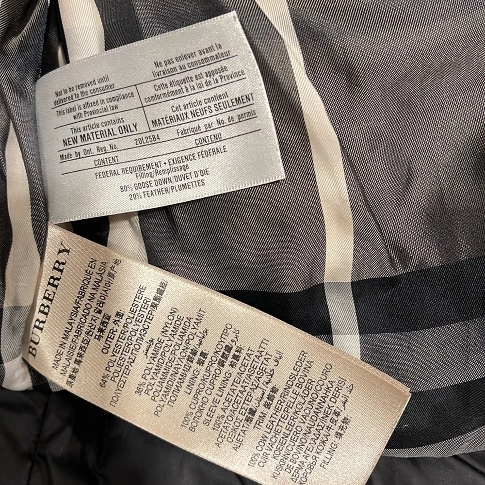 Stunning crop Burberry quilted and leather accents jacket - Picture 5 of 10